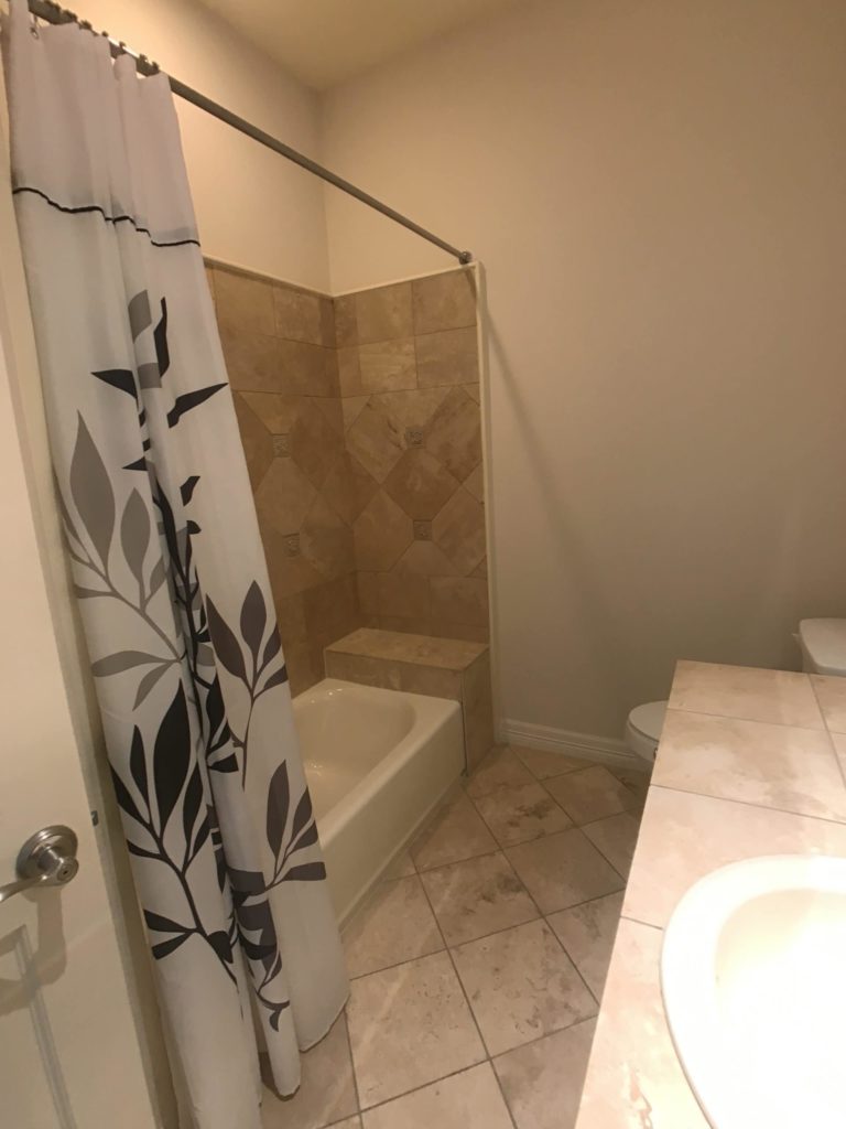 Downstairs Guest Bathroom Shower Before Cuestaverde
