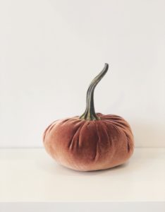 Large Velvet Pumpkin
